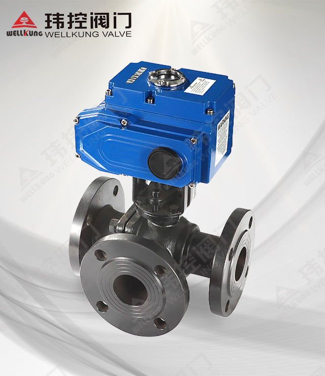 电动三通球阀