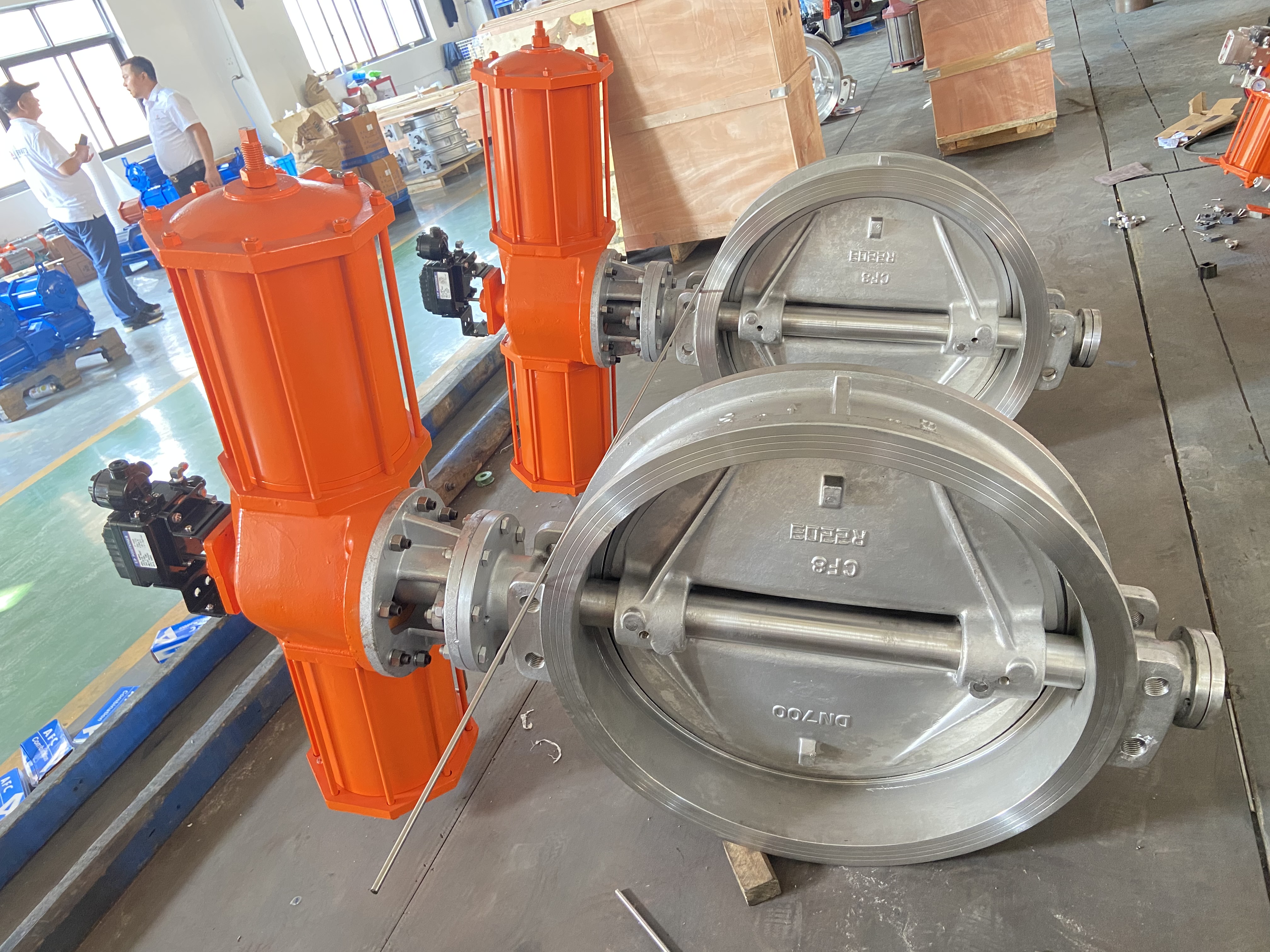 干燥机为什么使用气动偏心蝶阀，不是中线蝶阀