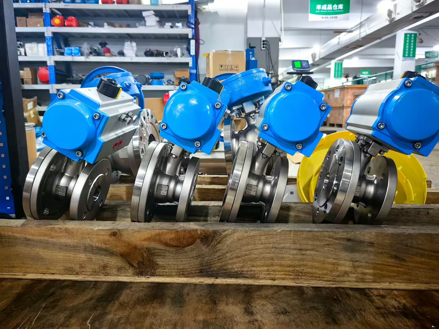 干燥更彻底  玮控气动斜杆放料球阀解决罐底积料难题