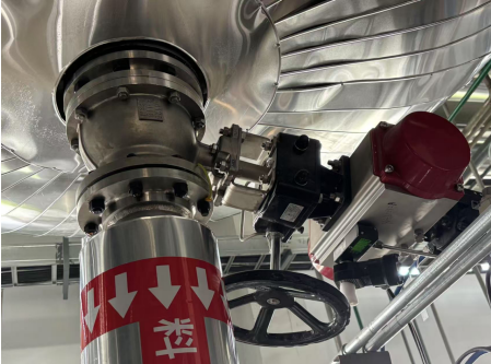 弧面球体零残留！玮控釜底斜杆放料球阀实现物料完全排空