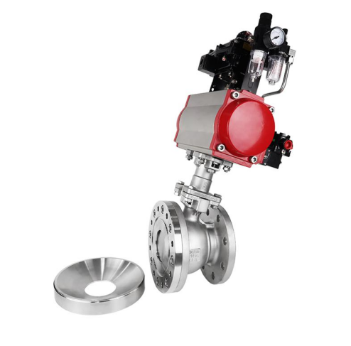 解决反应釜阀门积料难题  看玮控气动斜杆放料球阀